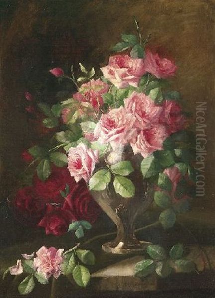 Rosenstraus Oil Painting by Margaretha Roosenboom