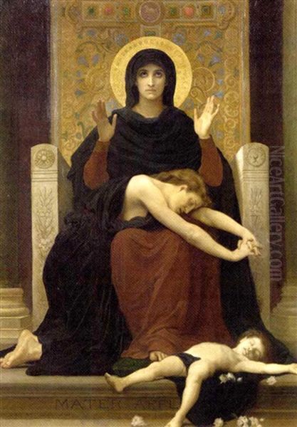 The Virgin Of Consolation (after Bouguereau) by Robert Marshall Root