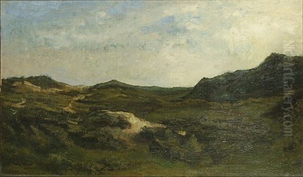 Landschap Oil Painting by Felicien Joseph Victor Rops