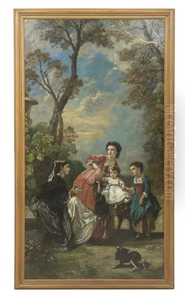 Le Chouchou Oil Painting by Camille Joseph Etienne Roqueplan