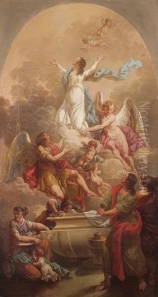 L'assomption De La Vierge Oil Painting by Guillaume-Joseph Roques