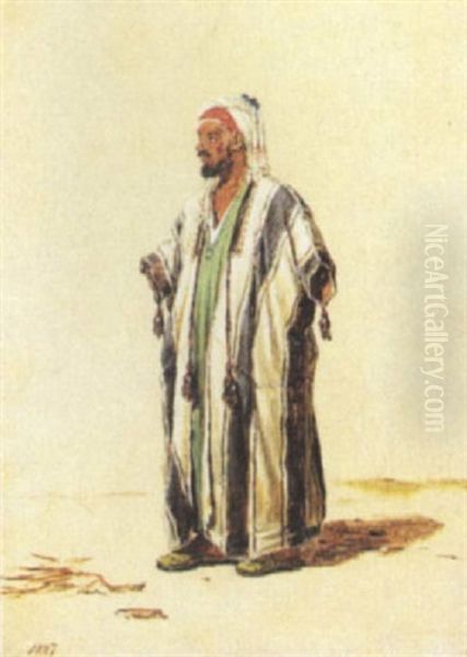 Araber Oil Painting by Martinus Christian Wesseltoft Rorbye