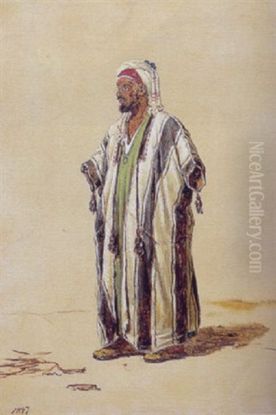 En Araber I Kostume Oil Painting by Martinus Christian Wesseltoft Rorbye