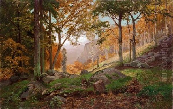 Paisaje Oil Painting by Antonio Ros y Guell