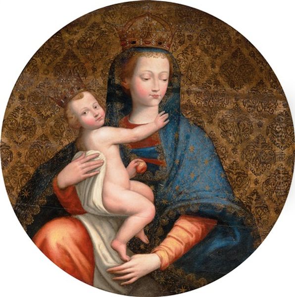 Madonna Della Purita Oil Painting by Francesco de Rosa