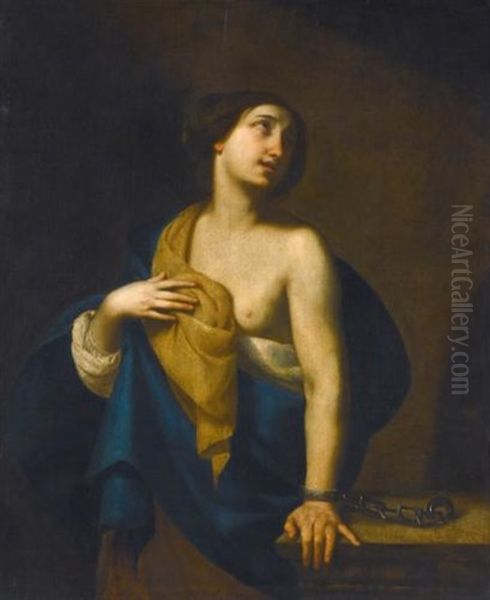 Saint Agatha Oil Painting by Francesco de Rosa