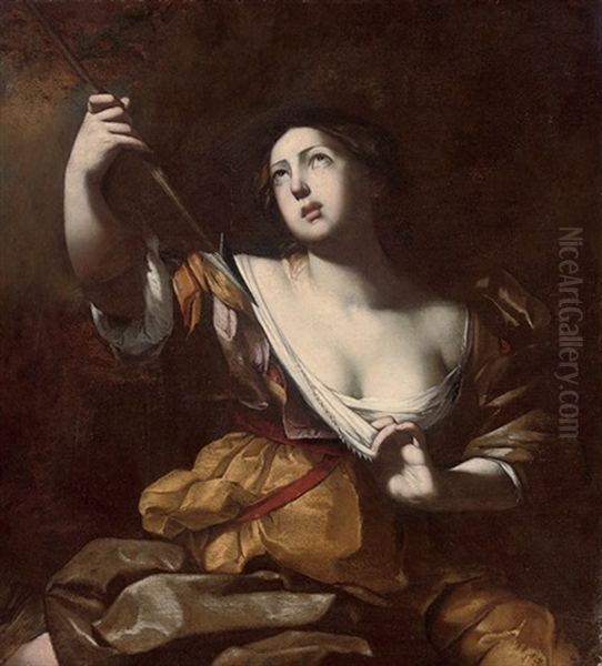 Saint Ursula Oil Painting by Francesco de Rosa