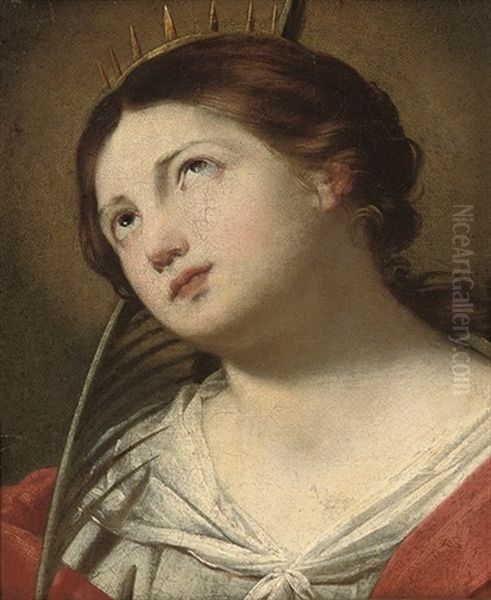 Saint Catherine Of Alexandria Oil Painting by Francesco de Rosa