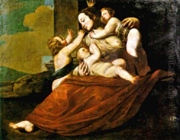 Allegoria Della Carita Oil Painting by Francesco de Rosa