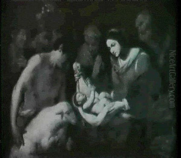 Adorazione Dei Pastori Oil Painting by Francesco de Rosa