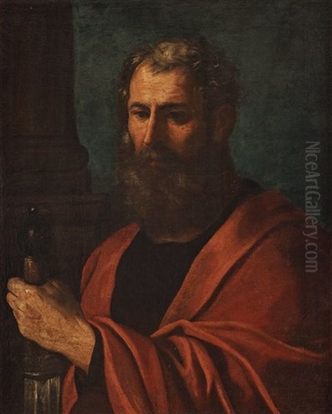 Simon The Zealot Oil Painting by Salvator Rosa