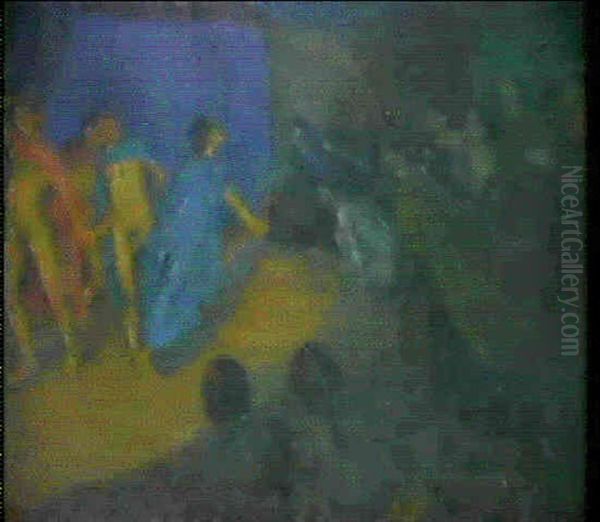 Aeneas Und Dido Oil Painting by Walter Alfred Rosam