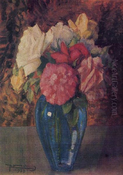 Flores Oil Painting by Ignacio Rosas