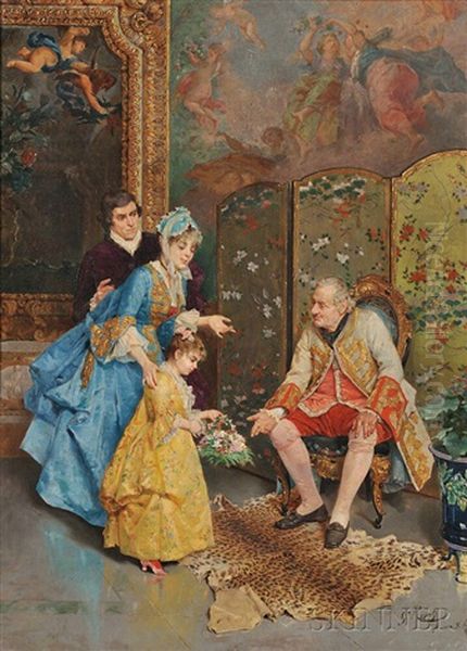 The Presentation Oil Painting by Giulio Rosati