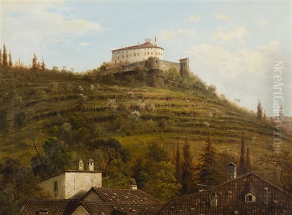 Fort In Gorizia Oil Painting by Antonio Rose