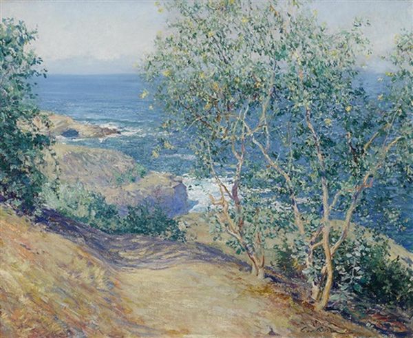 Indian Tobacco Trees, La Jolla Oil Painting by Guy Rose