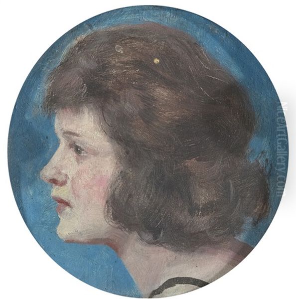 Portrait Of A Lady Oil Painting by Guy Rose