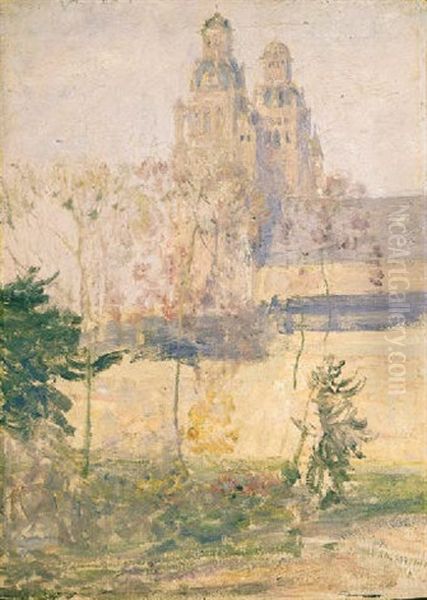 The Cathedral, Tours Oil Painting by Guy Rose