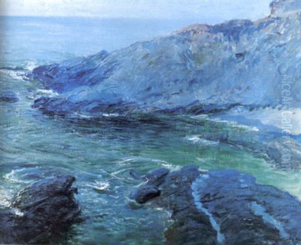 Arch Beach Cove Oil Painting by Guy Rose