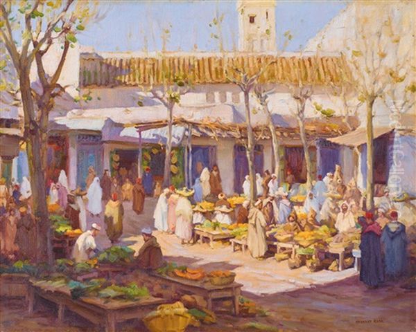 Vegetable Market, Tetuan Oil Painting by Herbert Rose