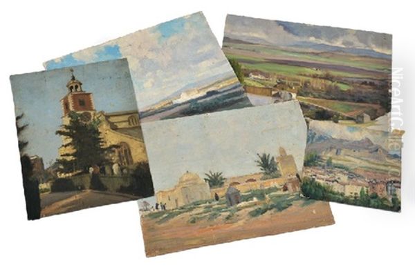 Moroccan Scene (+ 4 Others; 5 Works) Oil Painting by Herbert Rose