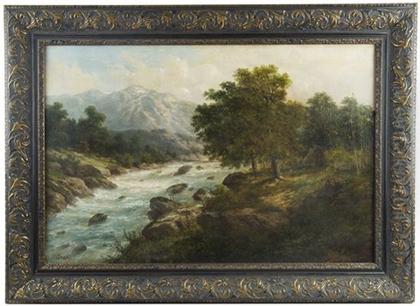 Black Forest Wilderness Oil Painting by Julius Karl Rose