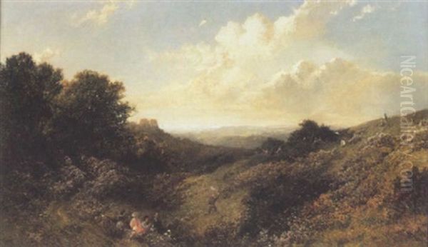 Holiday On The Heath - Summer Day Oil Painting by William S. Rose