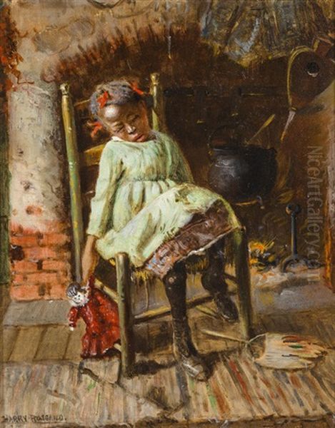 Sleeping Girl Oil Painting by Harry Herman Roseland