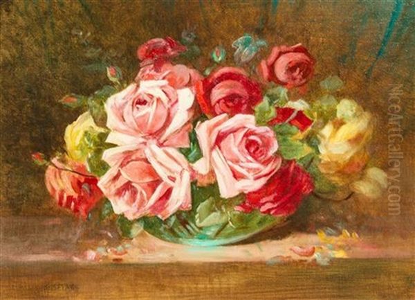 Roses Oil Painting by Harry Herman Roseland