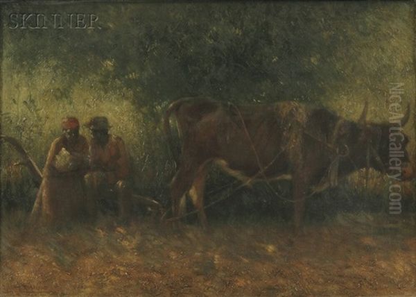 On The Plantation Oil Painting by Harry Herman Roseland