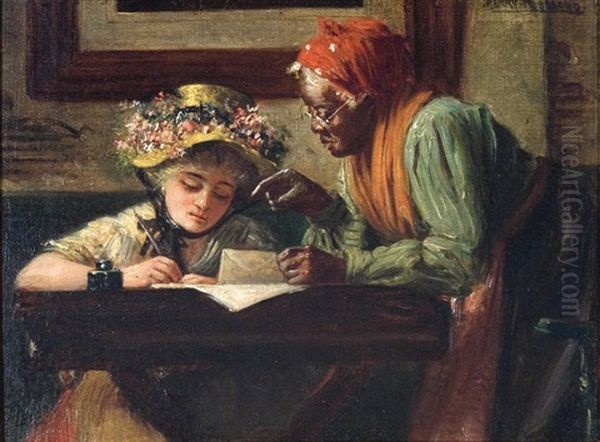 The Writing Lesson by Harry Herman Roseland