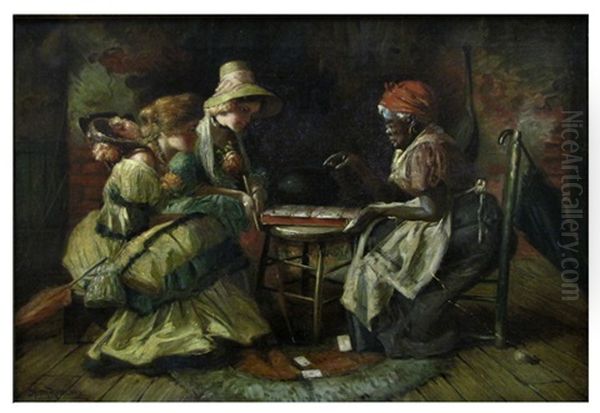 The Prophecy Of The Cards Oil Painting by Harry Herman Roseland