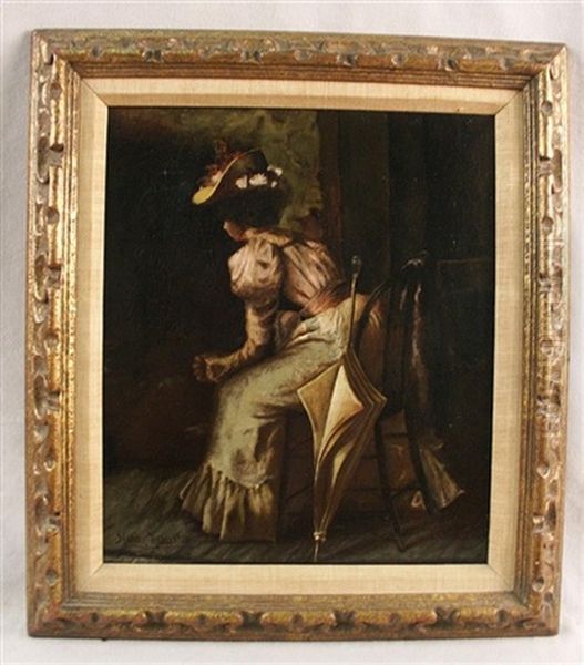 Seated Woman Oil Painting by Harry Herman Roseland