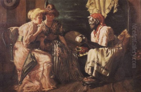 Fortune Teller Oil Painting by Harry Herman Roseland