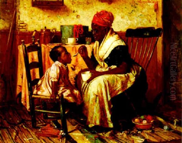 One More Spoon Oil Painting by Harry Herman Roseland