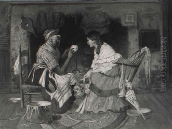 A Visit To The Fortune Teller by Harry Herman Roseland