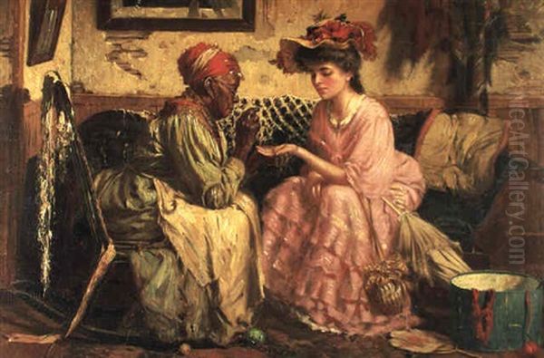 Fortune Teller Oil Painting by Harry Herman Roseland