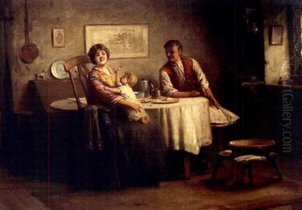 The Morning Meal Oil Painting by Alexander Rosell