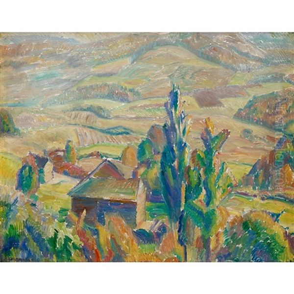 Golden Valley Oil Painting by Charles Rosen