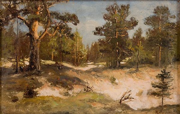 Forest Landscape Oil Painting by Karl Rosen