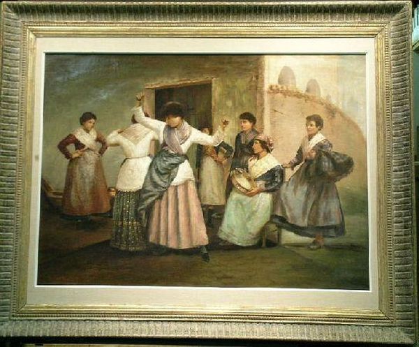 Dancers Oil Painting by Giuseppe Boschetto