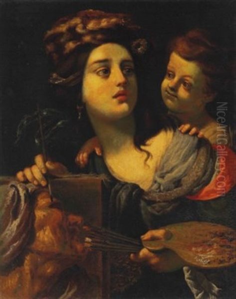 An Allegory Of Painting by Alessandro Rosi