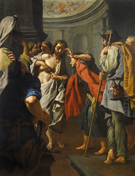 The Incredulity Of Saint Thomas Oil Painting by Alessandro Rosi