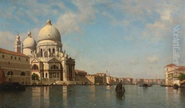 The Grand Canal Oil Painting by Amedee Rosier