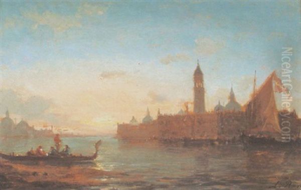 Abendstimmung In Venedig Oil Painting by Amedee Rosier