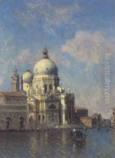 Santa Maria Della Salute, Venice Oil Painting by Jean Guillaume (Jan Willem) Rosier