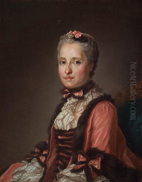 Maria Josefa Av Sachen Oil Painting by Alexander Roslin