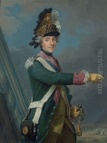 Portrait Du Grand Dauphin Louis De France Oil Painting by Alexander Roslin