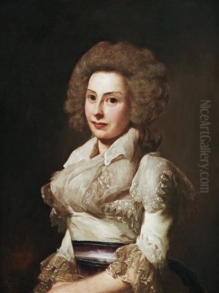 Alexandrine Elisabeth Roslin (1761-1797) Oil Painting by Alexander Roslin