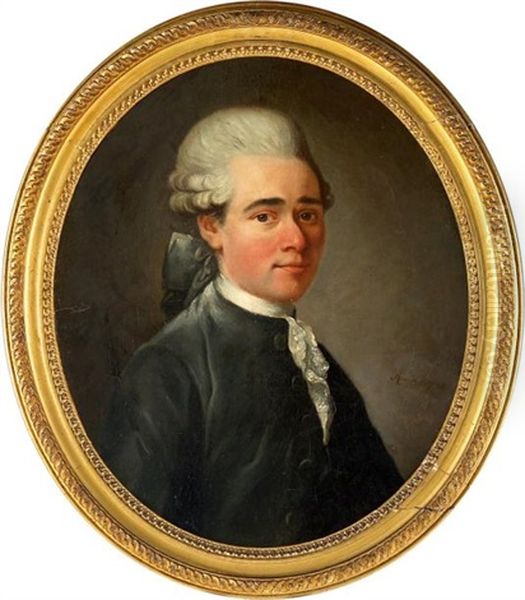 Portrait D'un Jeune Homme De Qualite Oil Painting by Alexander Roslin